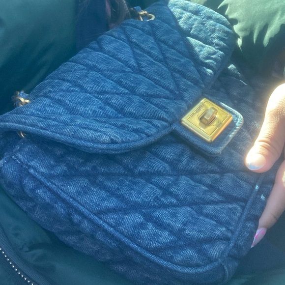 Karl Lagerfeld Denim Blue Crossbody Bag - Picture 3 of 4